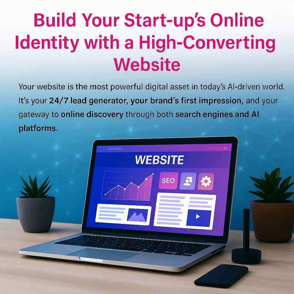 Build your start-up's online identity with a high-converting website